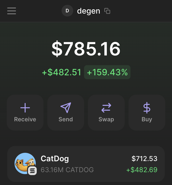 0xChainMind's tweet photo. So u want next 1000x call?

I think, this is a sender.

Here's the ticker: $CATDOG

CA: CATTzAwLyADd2ekzVjTjX8tVUBYfrozdkJBkutJggdB7

X: @catdog_meme (60k followers, lots of big names, looks like a very experienced team)

Only $800k MC right now, this is real chance for 100x+ https://t.co/te6jXvn3H0