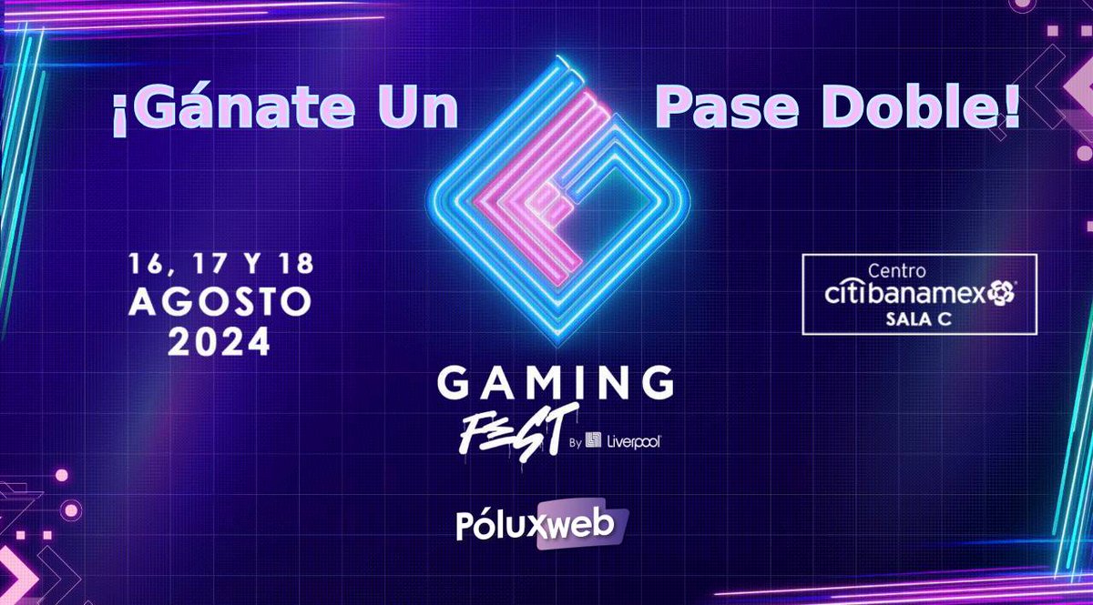 Polux_Web's tweet photo. 🎟️Regalamos PASES DOBLES para el #GamingFest el domingo 18 de agosto.

INSTRUCCIONES
❤️Síguenos 
🔃Retweeta este post
🏷️Etiqueta a tu acompañante (debe seguirnos)
📝Comenta tu juego favorito

Límite para participar:
🗓️22 de julio 
🕚11pm

Los ganadores serán notificados por inbox https://t.co/5GQvaRUIrB