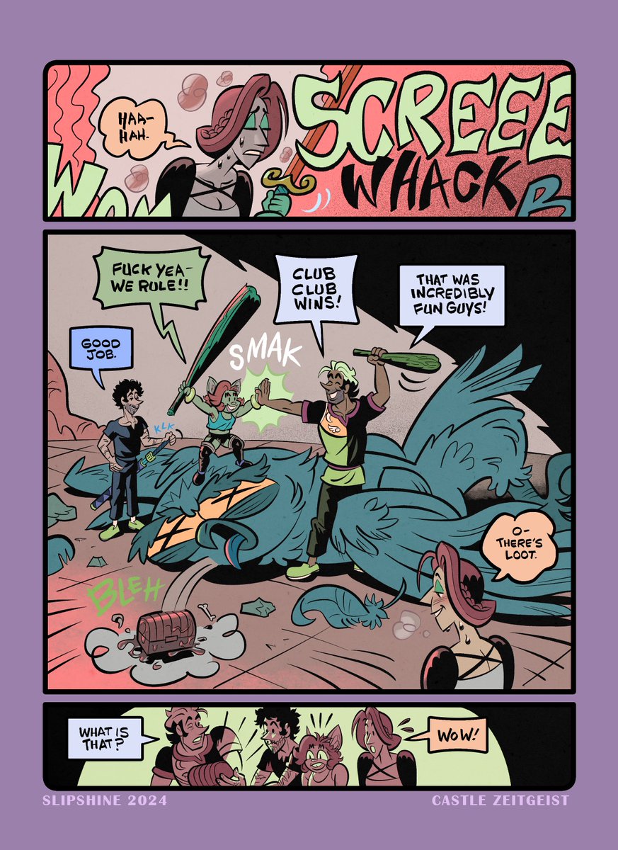 ButtOven's tweet photo. Speed running Chapter Seven of Castle Zeitgeist on Slipshine. #comics https://t.co/JT0y0xLgvj