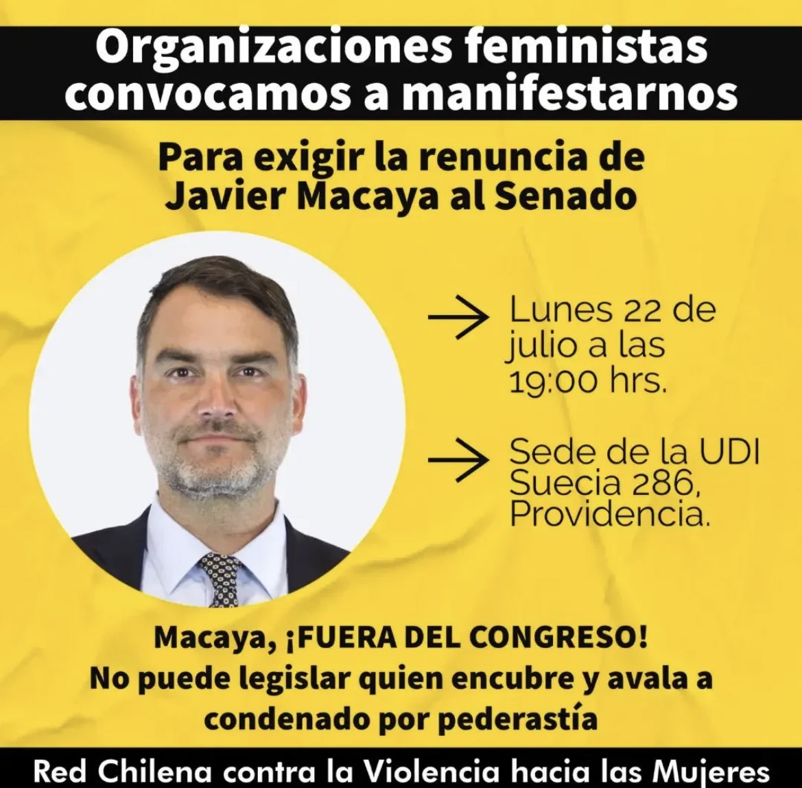 Si puede, vaya hoy a la sede de la UDI.
MÁXIMA DIFUSIÓN.