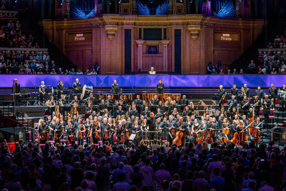 BBCNOW's tweet photo. Thank you to our incredible audiences who joined us for our first #BBCProms of the year!   A special shout out to our Principal Conductor Ryan Bancroft and our phenomenal Orchestra  We can't wait to see you again tomorrow night! 😎
 
@bbcproms https://t.co/4Q1yEc1O9F