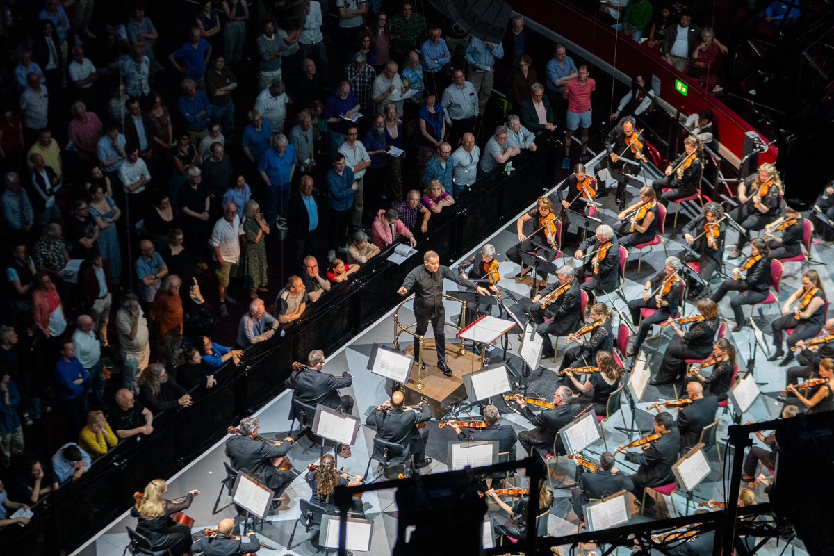 BBCNOW's tweet photo. Thank you to our incredible audiences who joined us for our first #BBCProms of the year!   A special shout out to our Principal Conductor Ryan Bancroft and our phenomenal Orchestra  We can't wait to see you again tomorrow night! 😎
 
@bbcproms https://t.co/4Q1yEc1O9F