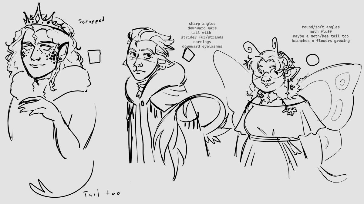 MightBeMOD's tweet photo. fun little headcanon designs for some castlestaff and a scrapped ceret bc i felt like i needed to make myself doodle since i literally never do
#modmakesart #castlestaff https://t.co/sEXkdNltp0