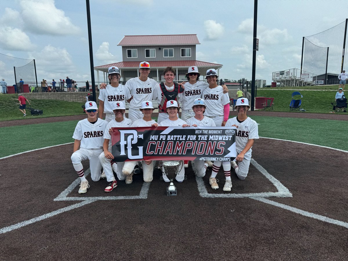 Cangelosi Sparks North (@sparks_north) on Twitter photo Congrats to 14u Castelloni on bringing home a 🏆 at the Battle for the Midwest <a href="/IowaPG/">Perfect Game Iowa</a> 👏👏
Nice way to end the season boys! Congrats to 14u Castelloni on bringing home a 🏆 at the Battle for the Midwest <a href="/IowaPG/">Perfect Game Iowa</a> 👏👏
Nice way to end the season boys!