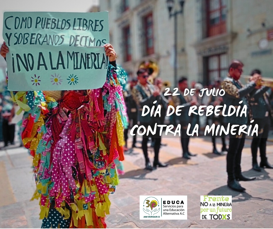 laminuta's tweet photo. *22 DE JULIO: DÍA DE REBELDÍA CONTRA LA MINERÍA* ¡Autoridades del Frente No a la Minería por un Futuro de Todas y Todos, respaldamos a la comunidad de El Llano en su lucha contra la minería!
✊🏽✊🏾Valles Centrales, territorio prohibido para la minería 👉🏽https://t.co/RTKEVVHCwz https://t.co/Tr8ItIj3fh