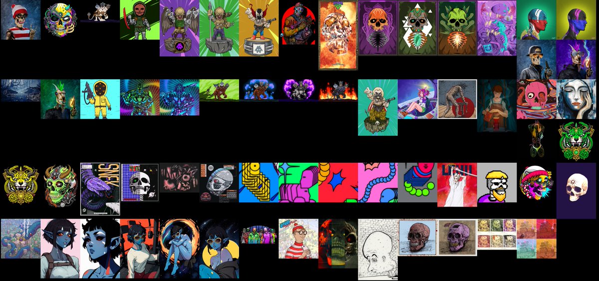 Since Skulliance launched staking, varying quantities of the following NFTs and RFTs have been claimed from our staking store using accumulated off-chain points...