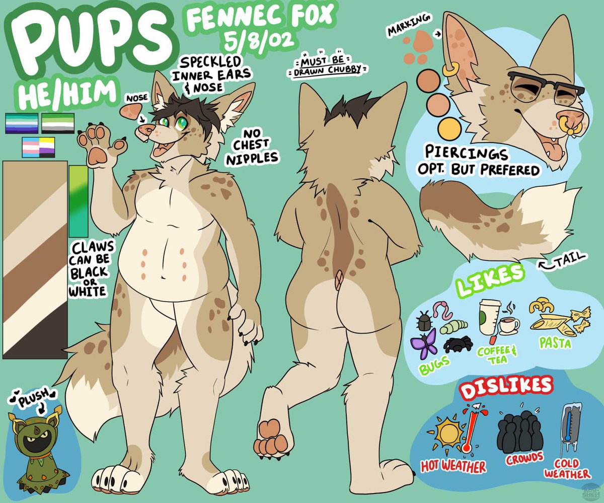 🌸Hey. If you get art, you’ll probably need a refsheet! 🌸

I’m just tossing one out for the lucky person!

Two View Refsheet 
- six dislikes and/or likes
- headshot w mouth view
- close ups for details

Just follow
Retweet
And comment a ref or type a description!