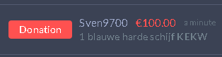 €100 DONATION WTF <a href="/sven/">Sven</a> OMG 🥺😭♥️