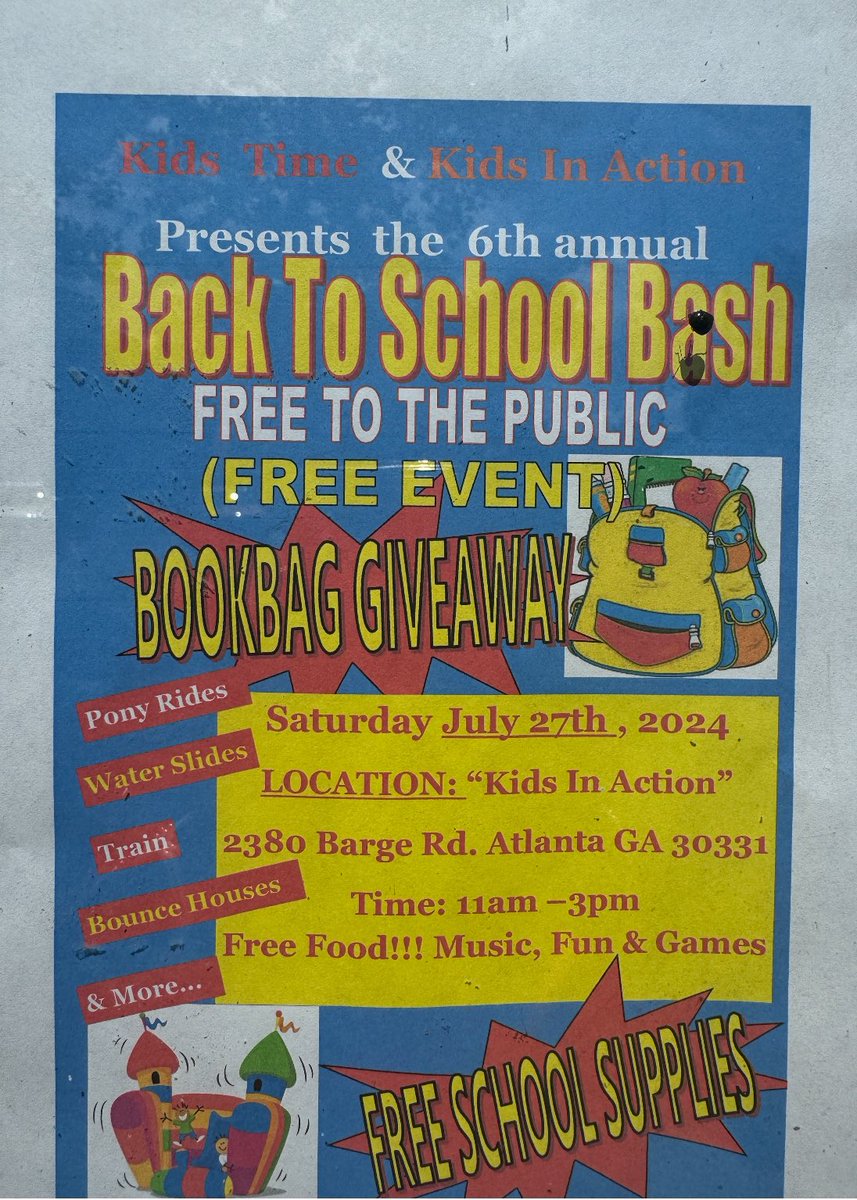 EDUK8M's tweet photo. Bring ‘em out! Food, Fun, Games and free School Supplies 📚 ✏️! @sofulliving @parents4edu_SF @COSFGA https://t.co/Th8ryZs7qX