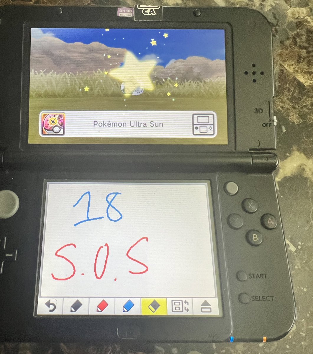 JediKush831's tweet photo. Shiny beldum after 18 SoS encounters in #UltraSun☀️ and evolved into Metagross to complete the evo line! #AceShinyHunters #SoSMethod🆘 #LongLiveThe3DS https://t.co/ZQH9zm4enF