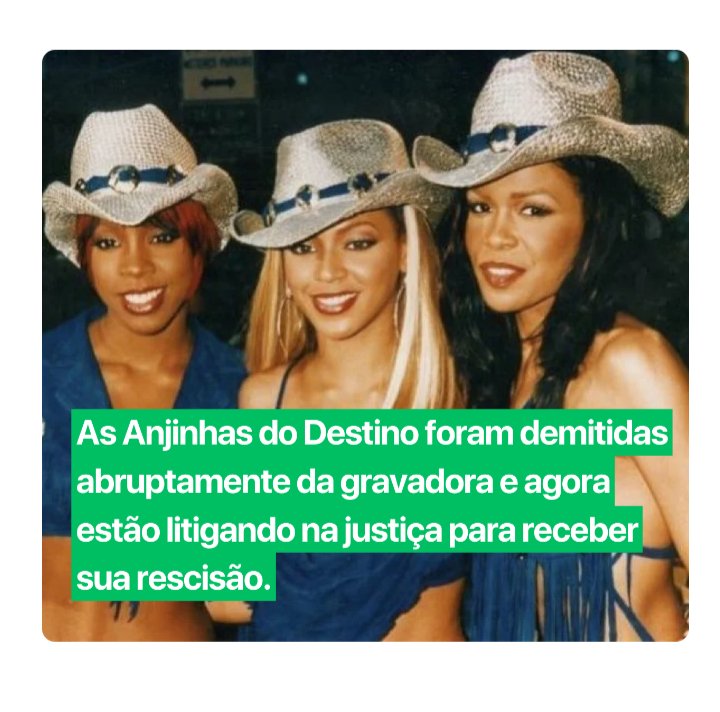 POLÊMICA | As Anjinhas do Destino foram notícia na renomada Update Charts, devido aos rumores envolvendo o rompimento com a Ratanabá Records !