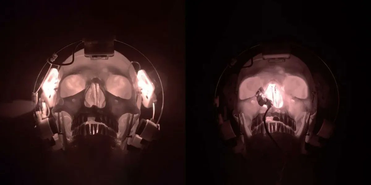 photobiogenesis's tweet photo. LIGHT CAN PENETRATE THE BRAIN

When used therapeutically this is known as transcranial photobiomodulation

It turns out light in the red/infrared wavelength particularly can reach through the skull and up to 4cm into brain tissue!

This has a various benefits to brain function https://t.co/lQUwPrTzpc