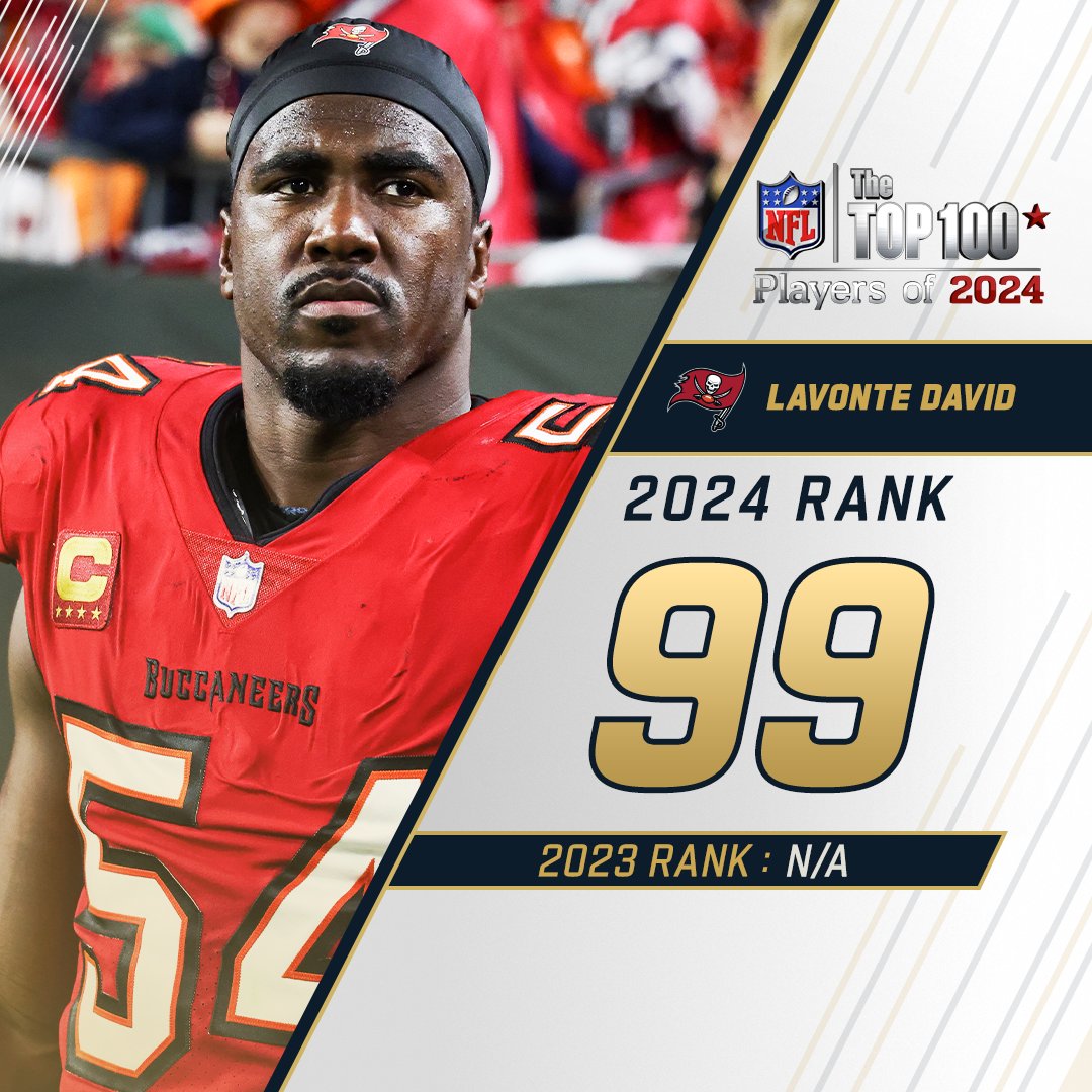 NFL's tweet image. 99. Lavonte David #NFLTop100