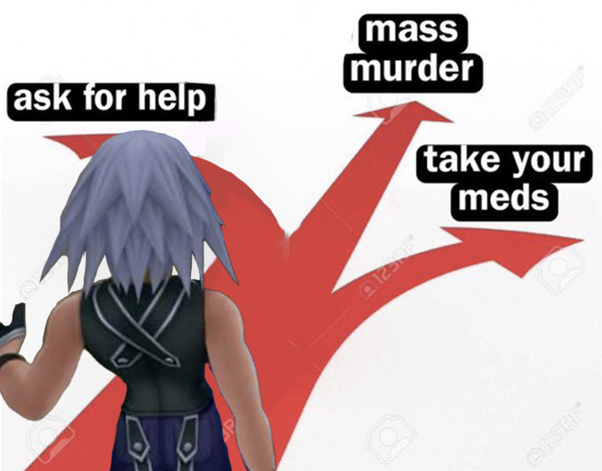 riku every time his friends do something without him...