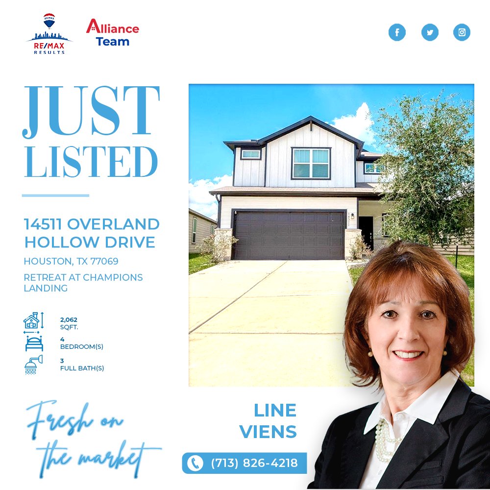 max_alliance's tweet photo. 📢 𝐉𝐔𝐒𝐓 𝐋𝐈𝐒𝐓𝐄𝐃

📍 14511 Overland Hollow Drive, Houston,TX 77069

👀 https://t.co/hpuTyPDs91 🏠

𝐋𝐢𝐧𝐞 𝐕𝐢𝐞𝐧𝐬
(713) 826-4218
lyneviens@comcast.net

#AllianceTeam #REMAXResults #REMAXAgent #Realtor #Houston #RealEstate #JustListed https://t.co/m35UVVCTym