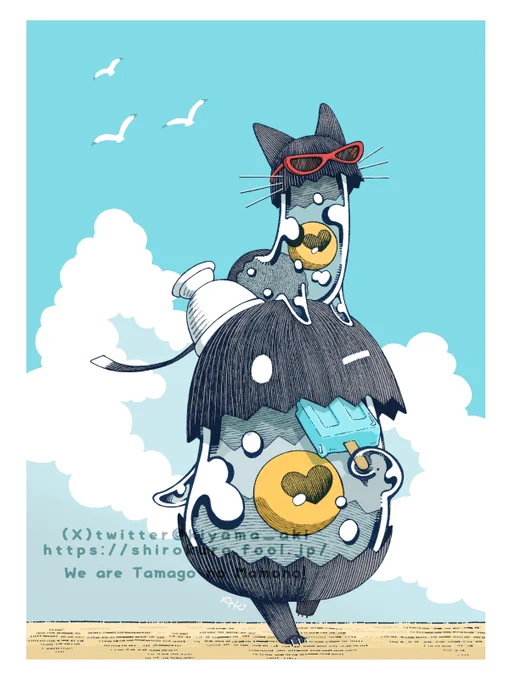 みんなでシェア☆企画展 Thank you!オリジナルキャラクター「タマゴノマモノ」を中心に制作活動をしています!BOOTH スタンプ販売中  