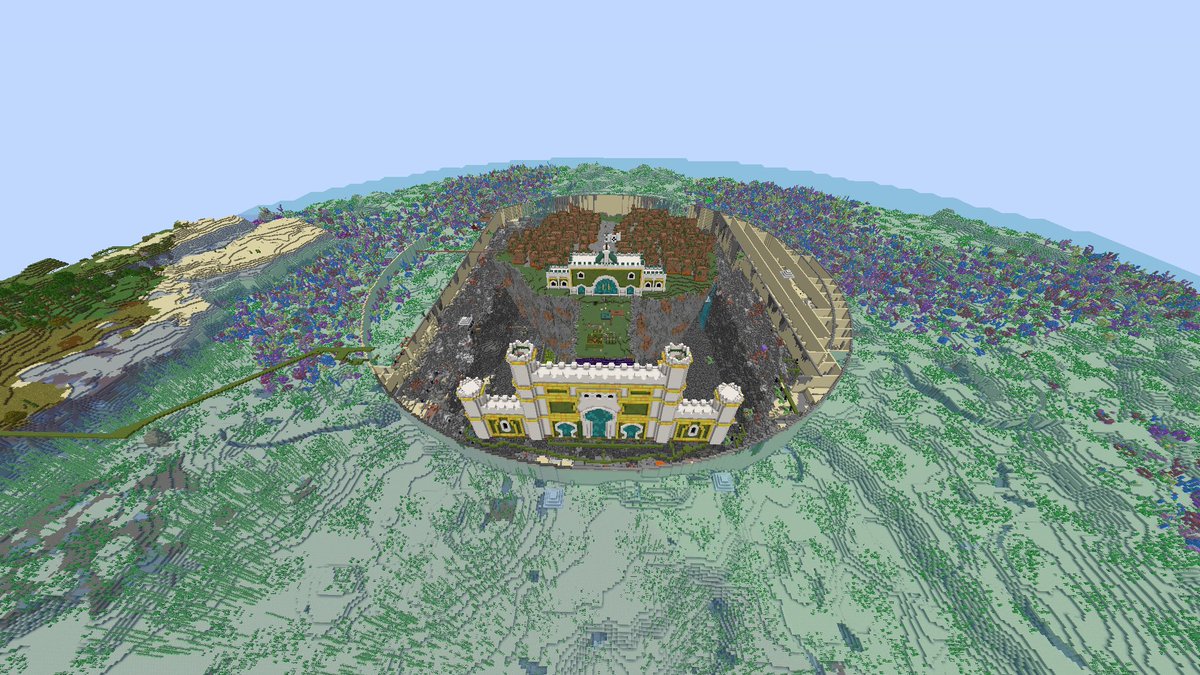 I don't post here often, but I finally got a break from the little death loop I had. I'm making Enies Lobby from One Piece in Minecraft. Currently 2 months and 1 week into my world already 2400 days strong!