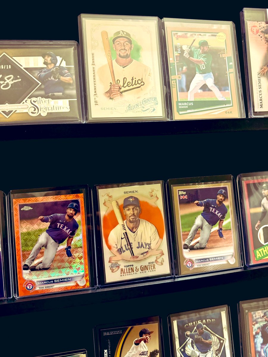 <a href="/KSnostalgia/">Kevin'snostalgia</a> This display is Marcus Semien’s from 1/1 to /25 and I’m with you on the A&amp;G - love ‘em!
