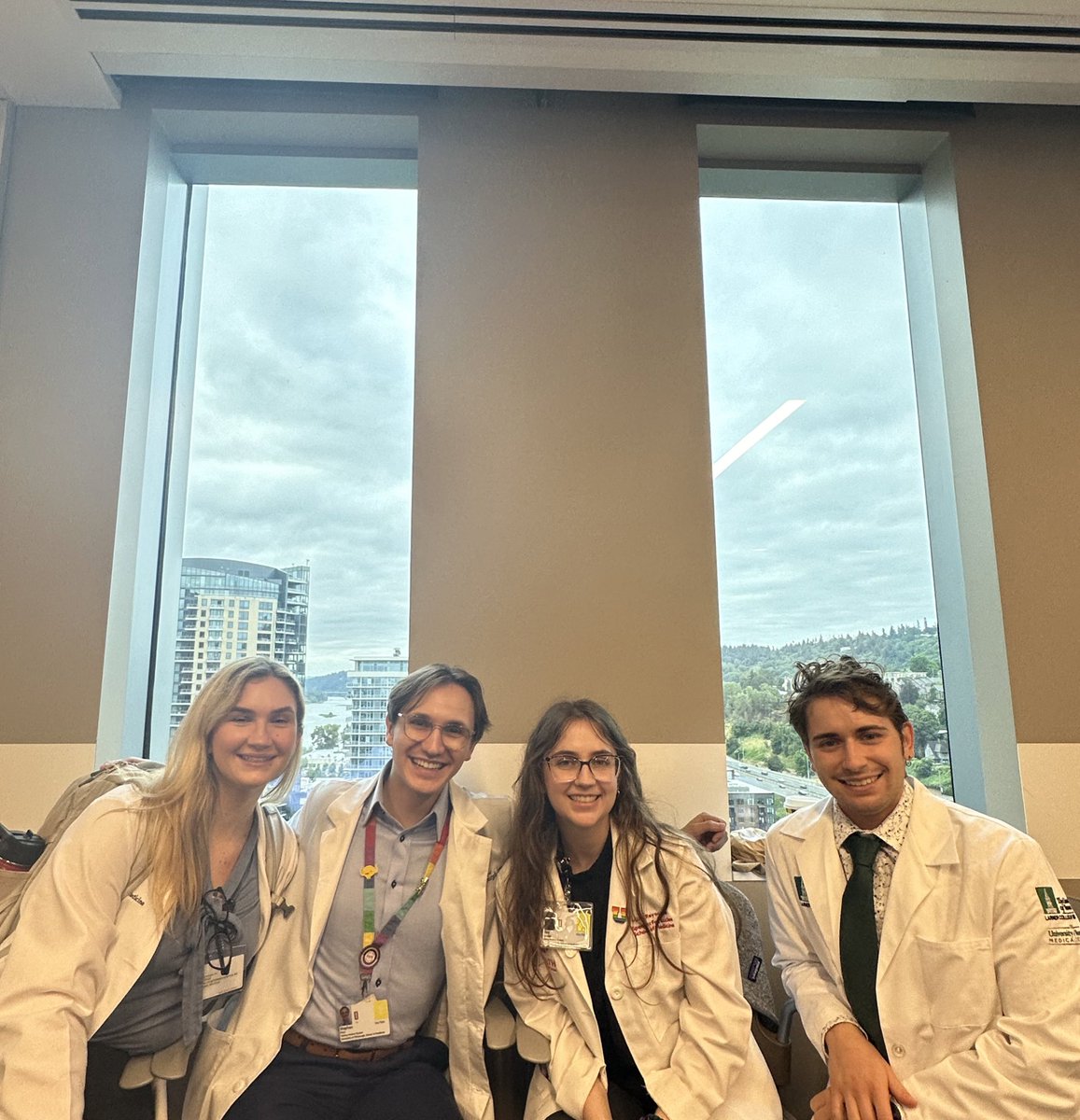 Our first group of stellar Sub-Is (Lacey, Stevie, Mira &amp; Hunter) all smiles after wowing us with their presentations this morning. We're sad that it's their last week here with us in Portland!