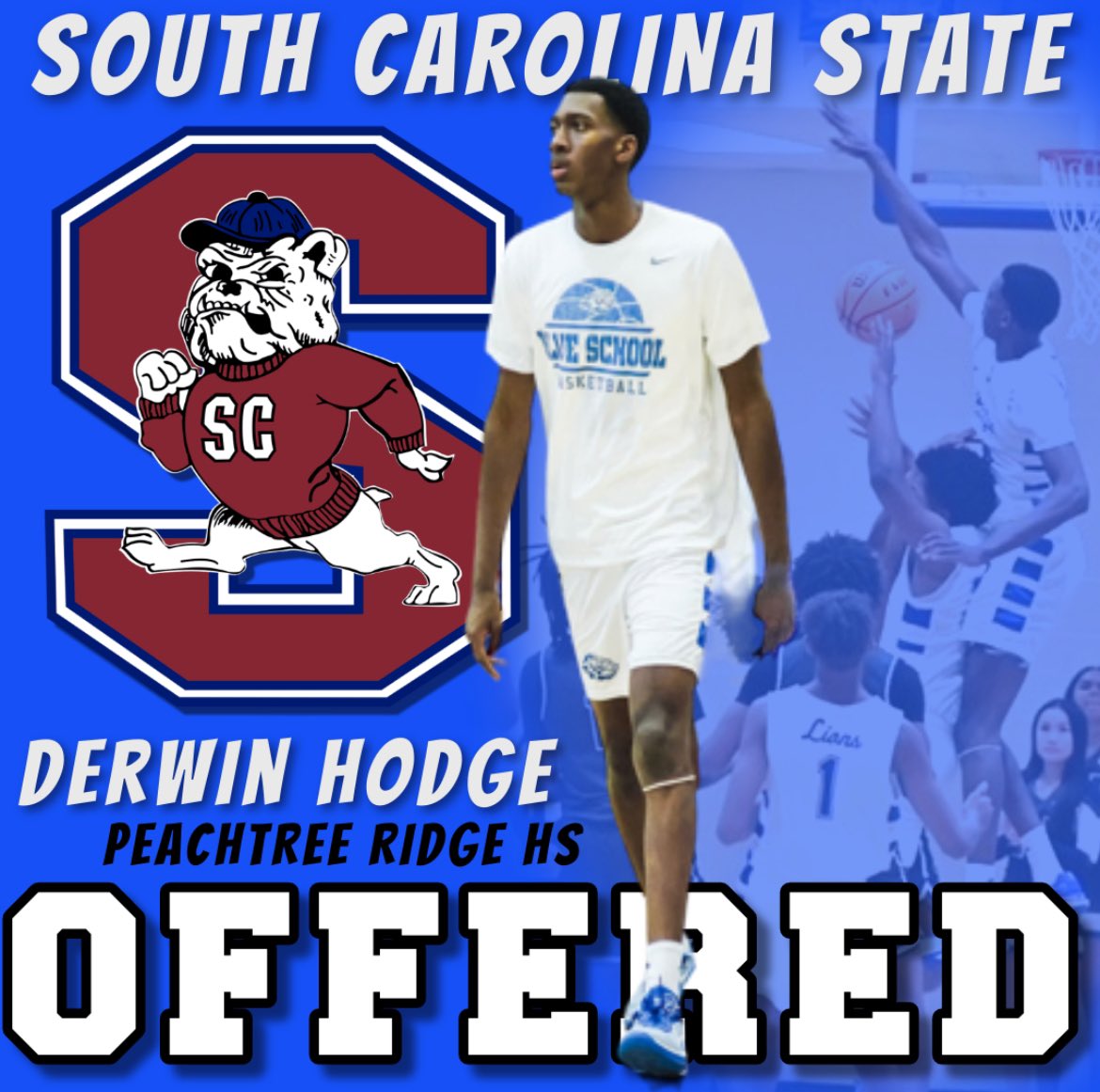 After a great conversation with <a href="/coachwaller/">Raheem</a>, I am blessed to receive an offer from SC State University #AGTG