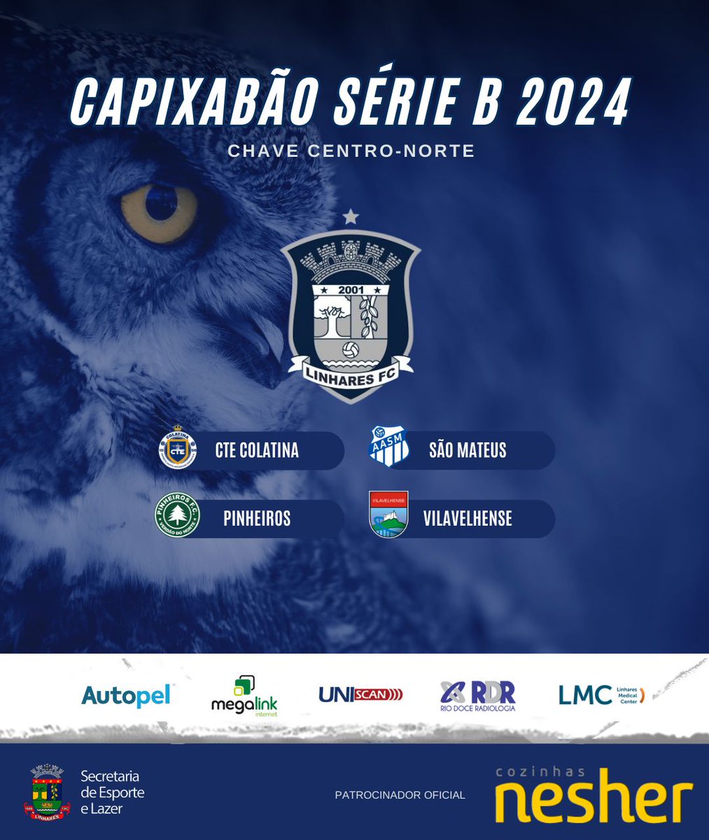 linharesfc_'s tweet photo. 🏆 CAPIXABÃO SÉRIE B 2024! 🦉

➡️ O Campeonato Capixaba da Segunda Divisão 2024 terá uma primeira fase dividida em duas chaves de cinco times, disputada em turno e returno, com confrontos entre os times da mesma chave. 🧶⬇️

#FutebolCapixaba https://t.co/xxLZeZLlSI