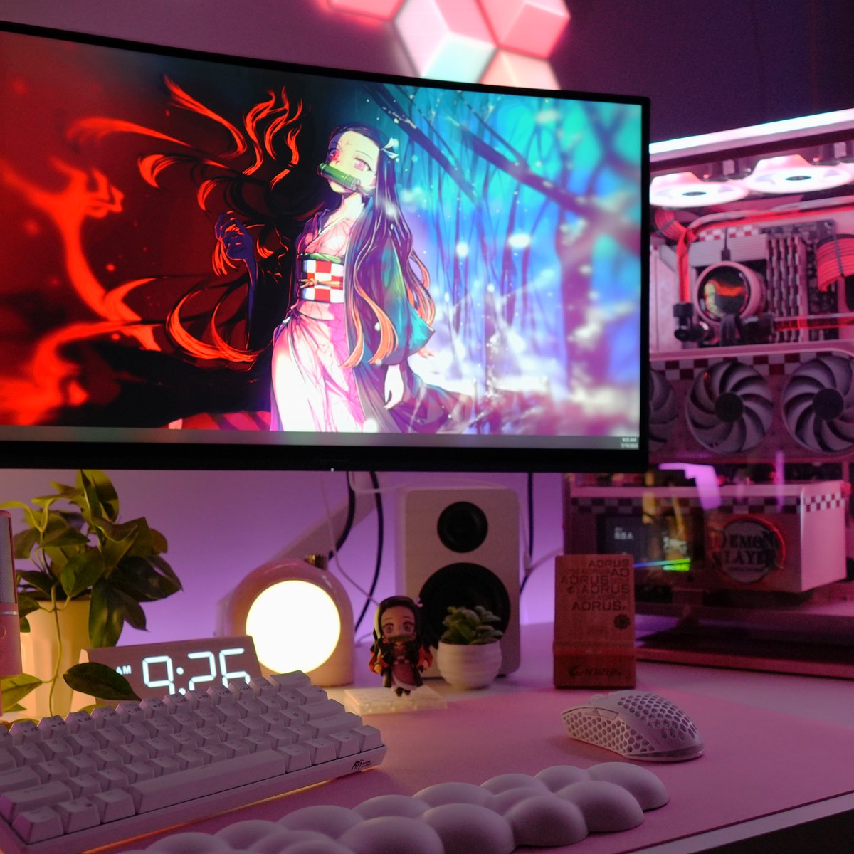 Throwback to our custom pink Nezuko build from Twitchcon 2022 created by <a href="/BraintechPC/">Braintech PC</a> ! 🌸✨ 

#AORUS #AORUSNA #GIGABYTE #Nezuko #CustomPC #PC #PCGaming #GamingPC #DemonSlayer #Anime #Pink #Cute #Kawaii #Gamers #Twitchcon #Twitch
