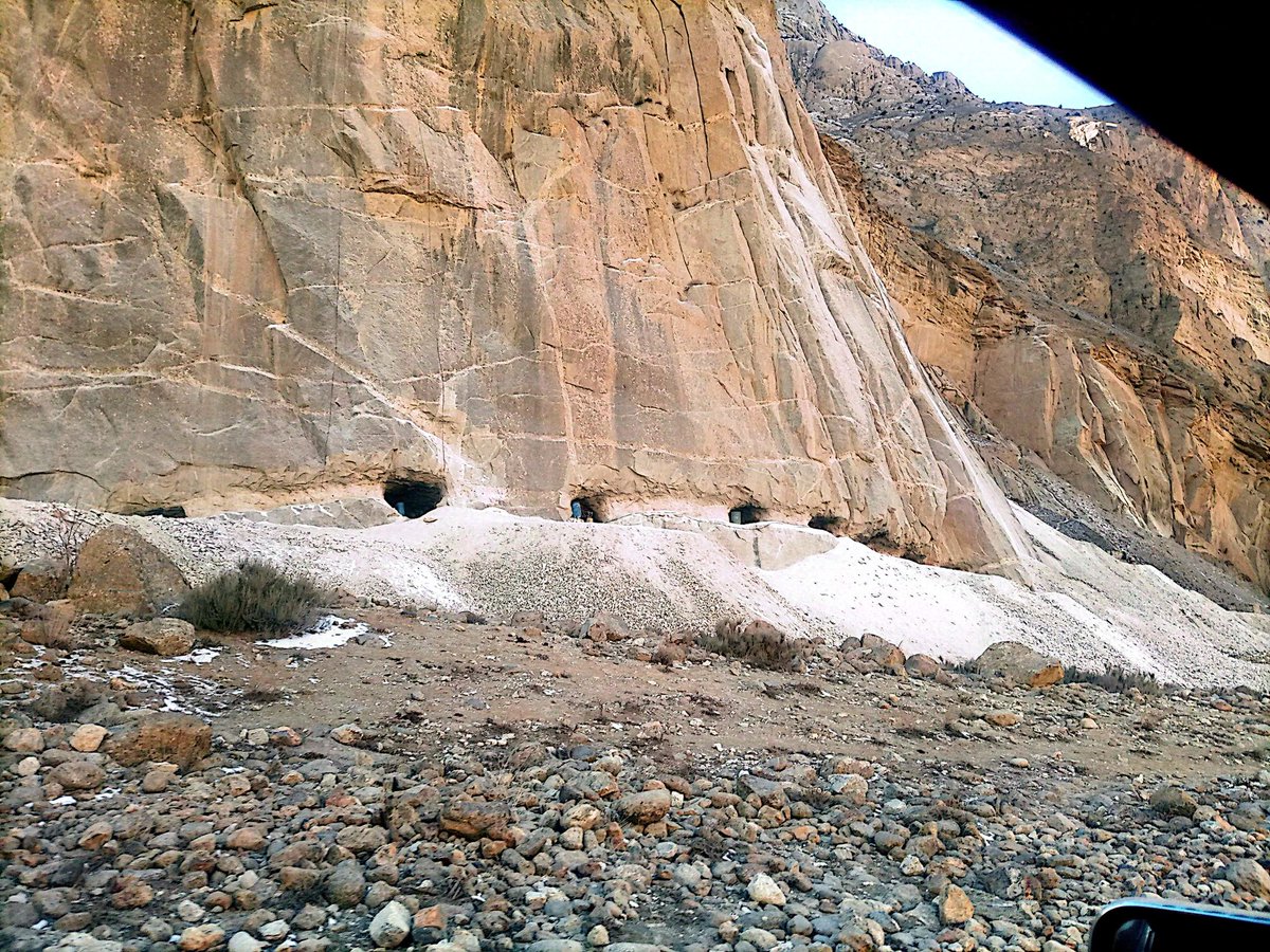 Gemstone mining area in Skardu