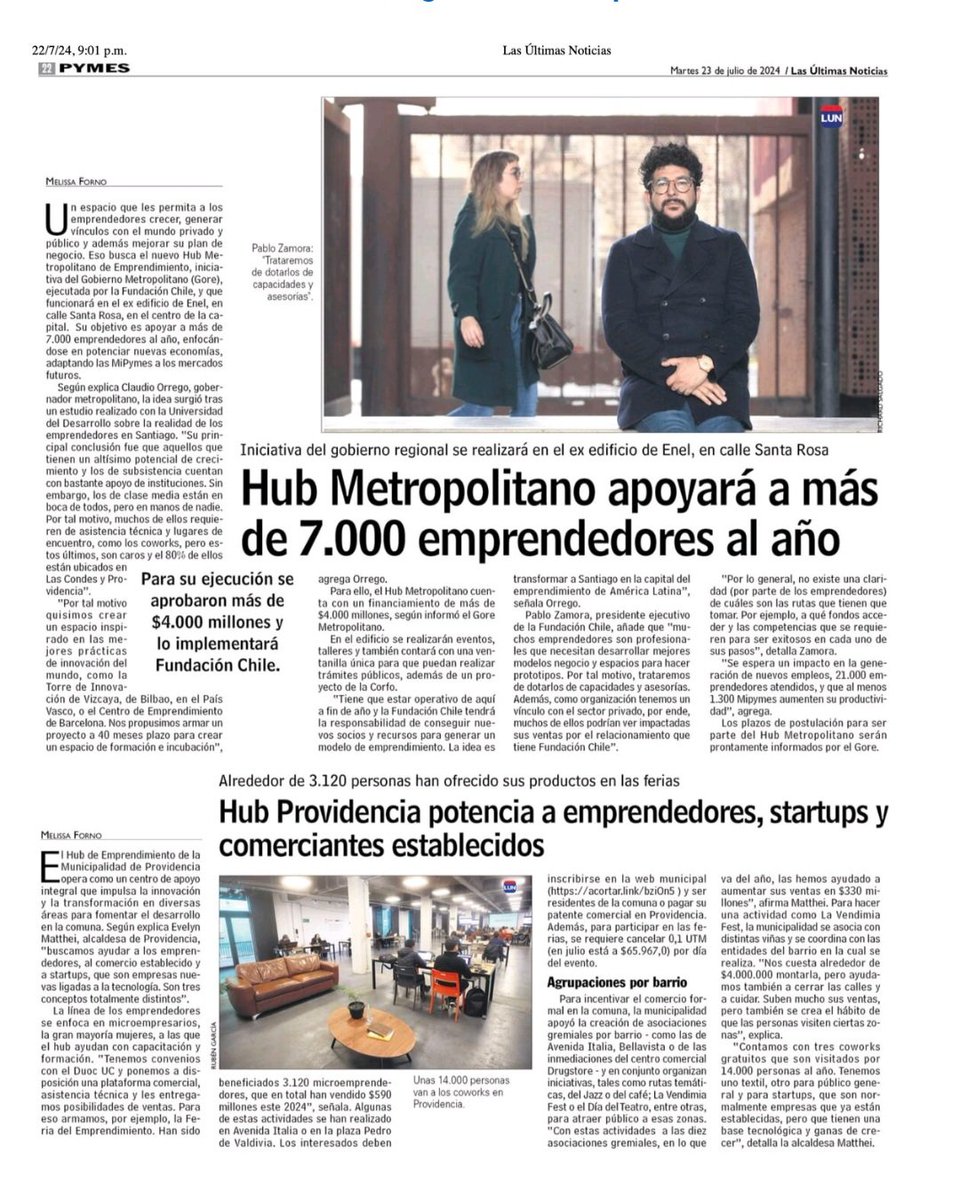 Y en Biobio cuando?
<a href="/rdiazworner/">Rodrigo Díaz Worner</a> <a href="/fdopena/">Fernando Peña Rivera</a> <a href="/sgiacamang/">Sergio Giacaman G</a>