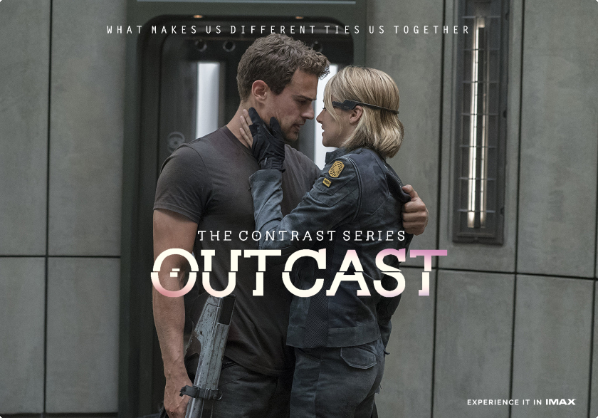 Now on the run from power-hungry Serenities, Loris and Three search for allies and answers in the ruins of Chicago. They must find out what Loris family sacrificed their lives to protect and why the Serenities will do anything to stop them. #OutcastMovie