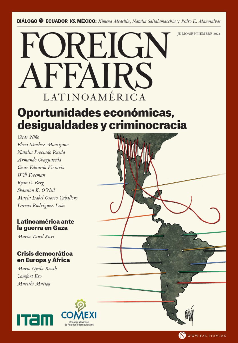 Foreign Affairs Latinoamérica (@foreignaffairsl) on Twitter photo En la #NuevaFAL “Oportunidades económicas, desigualdades y criminocracia" escriben Shannon K. O’Neil (<a href="/shannonkoneil/">Shannon O'Neil</a>), María Isabel Osorio-Caballero (<a href="/Isabel_OsorioC/">Isabel.OsorioC</a>) y Lorena Rodríguez León sobre la influencia de Estados Unidos y la desigualdad bit.ly/3zSFiNf En la #NuevaFAL “Oportunidades económicas, desigualdades y criminocracia" escriben Shannon K. O’Neil (<a href="/shannonkoneil/">Shannon O'Neil</a>), María Isabel Osorio-Caballero (<a href="/Isabel_OsorioC/">Isabel.OsorioC</a>) y Lorena Rodríguez León sobre la influencia de Estados Unidos y la desigualdad bit.ly/3zSFiNf