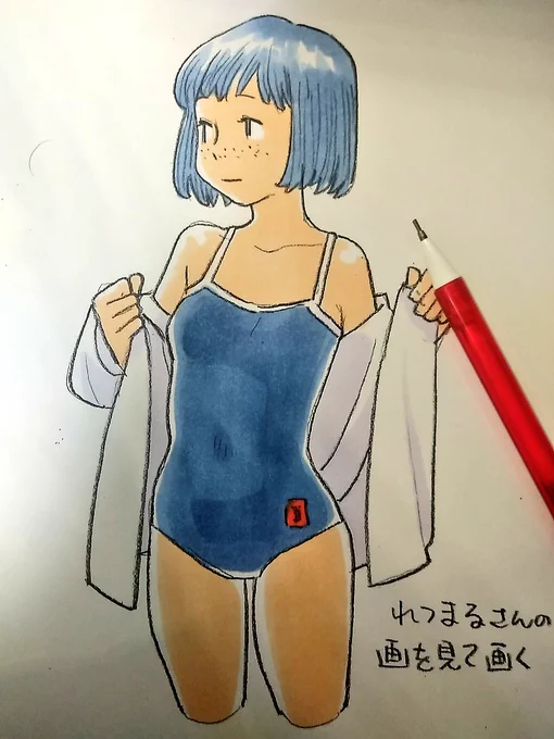 れつまるさんの画を見て描く