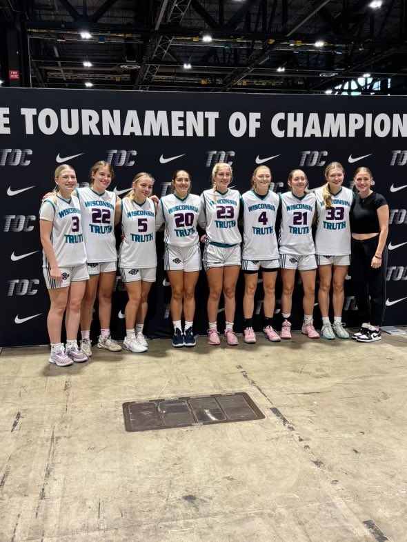 WI Truth Basketball (@witruthbb) on Twitter photo The 17u girls finished the <a href="/niketoc/">Nike Tournament of Champions</a> 2-4. All 6 games decided by 5 points or less. Team of good players and people. Full of heart and competitiveness.
<a href="/hgoodwin44/">Holly Goodwin</a> <a href="/KylieHeller4/">Kylie Heller</a> <a href="/gracieschmidt03/">gracie schmidt</a> <a href="/Callie_K23/">Callie</a> <a href="/25mzuhlke/">Mckenzie Zuhlke</a> <a href="/Samanth90258435/">Samantha</a> <a href="/BronteHulb71851/">Bronte Hulberg</a> The 17u girls finished the <a href="/niketoc/">Nike Tournament of Champions</a> 2-4. All 6 games decided by 5 points or less. Team of good players and people. Full of heart and competitiveness.
<a href="/hgoodwin44/">Holly Goodwin</a> <a href="/KylieHeller4/">Kylie Heller</a> <a href="/gracieschmidt03/">gracie schmidt</a> <a href="/Callie_K23/">Callie</a> <a href="/25mzuhlke/">Mckenzie Zuhlke</a> <a href="/Samanth90258435/">Samantha</a> <a href="/BronteHulb71851/">Bronte Hulberg</a>