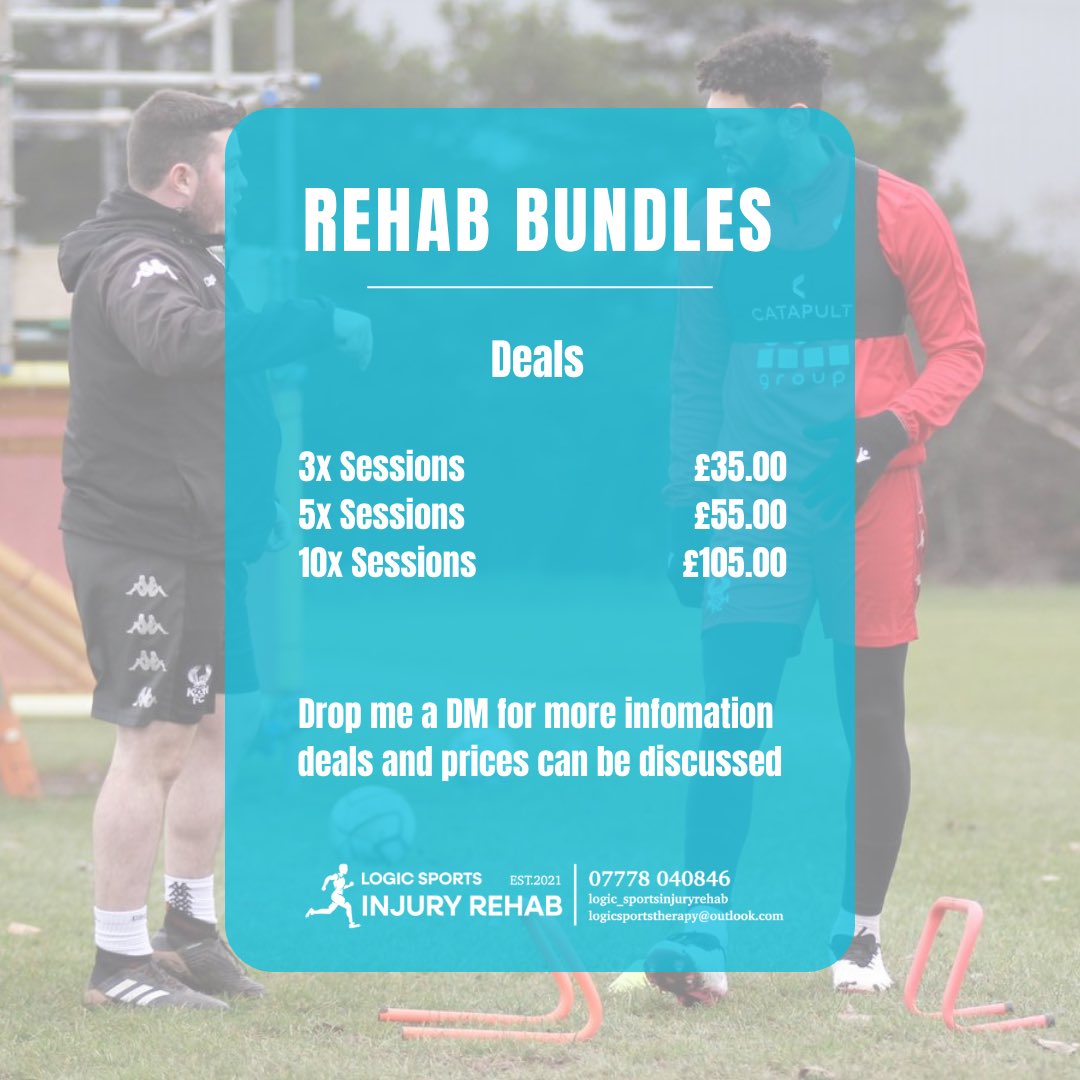 LogicSportsIR's tweet image. Our Price List and Rehab packages! 

Drop us a DM 

Or text/Call at 07778040846

⬇️⬇️🔥