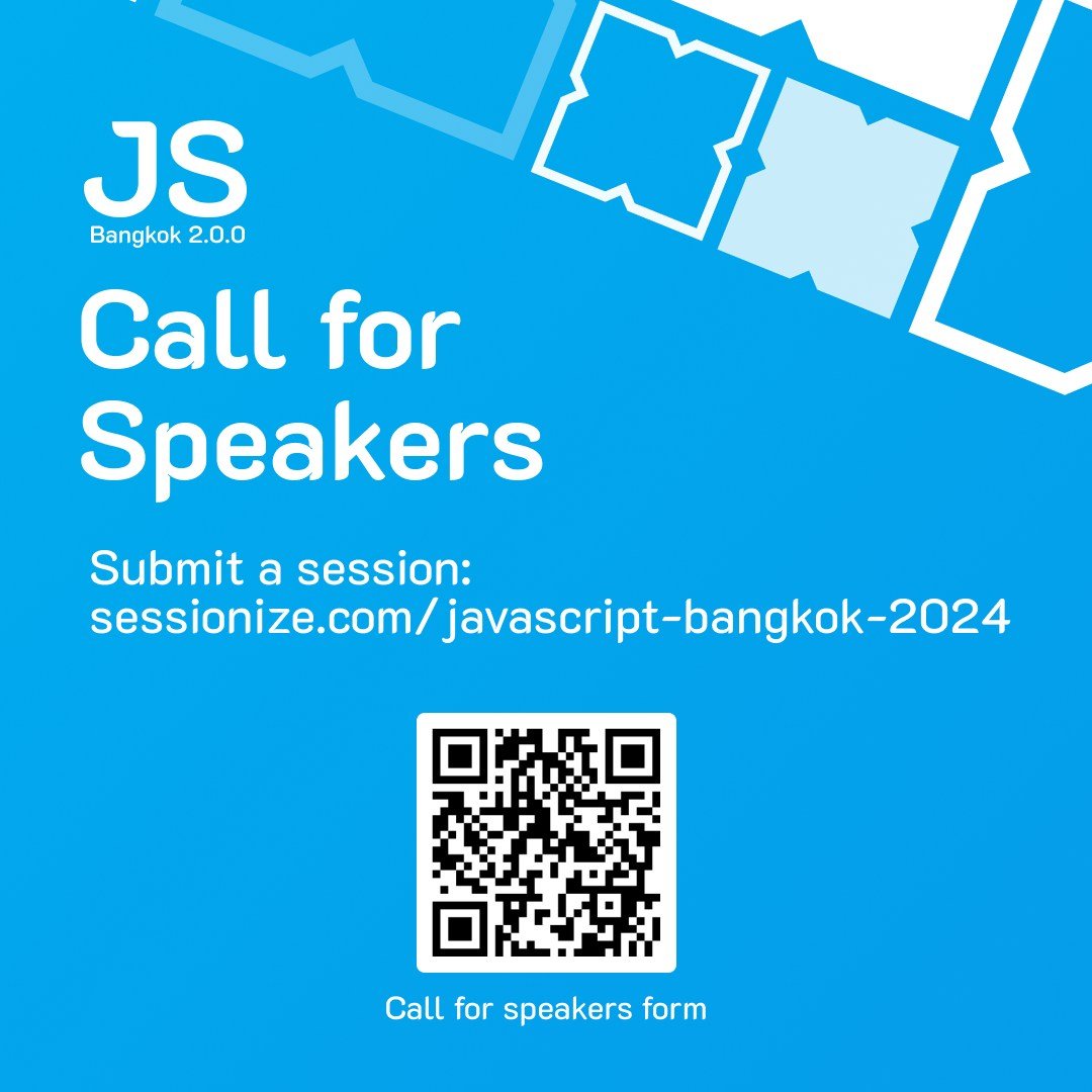 JSBangkok's tweet image. 🥳 We&apos;re now looking for speakers! Whether you&apos;re an experienced or a new speaker, if you’ve got an great story to share, we want to hear about it!

Submit your session here (by August 15):
sessionize.com/javascript-ban…

Looking forward to seeing your session. 🌟

#JSBangkok #JSBKK