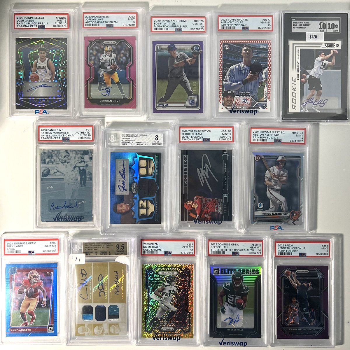 NoHoldsCards's tweet image. SLAB MEGA SALE 🚨🚨🚨

Reply/DM For Prices 🤝

Every slab that sells, I add $4 to the pot. One random RTer gets the pot at the end of the night 👀 

If 20 slabs sell, someone who reposts is getting 80 bucks 🤙🏻

Let’s get some slabs SOLD🔥