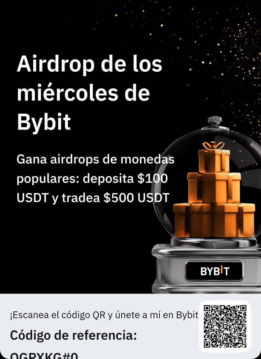 Gana airdrops de monedas populares: deposita $100 USDT y tradea $500 USDT bybitglobal.com/es-ES/Wednesda…