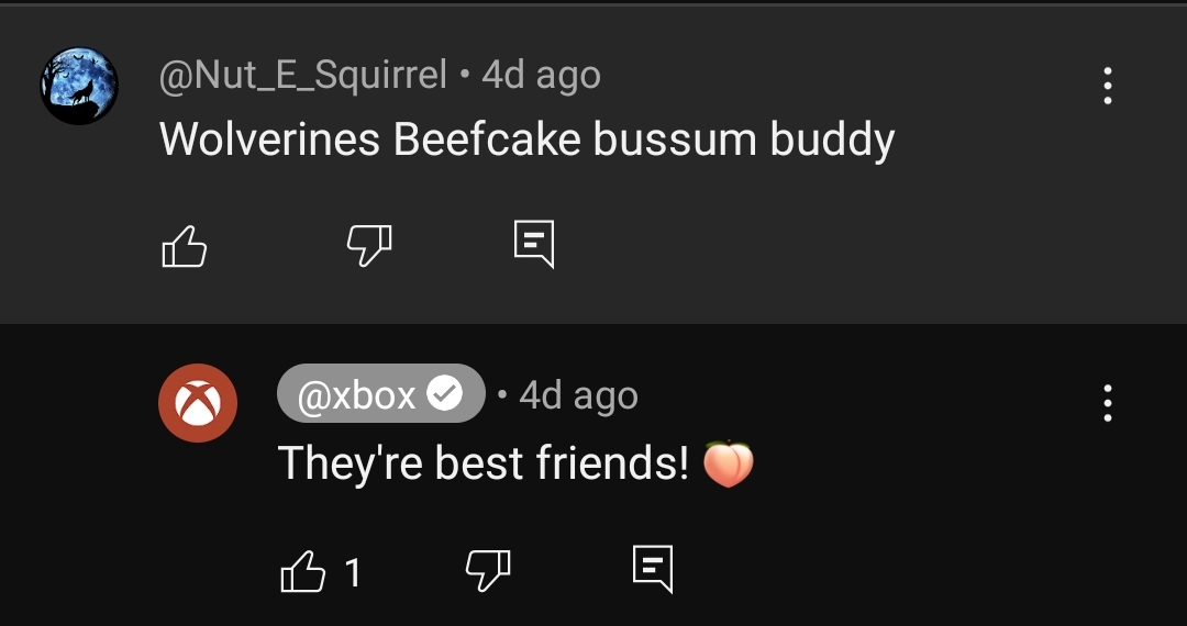 NutESquirrel's tweet photo. @Xbox @Marvel @Xbox  @Marvel @VancityReynolds @RealHughJackman 
All I have to say... Can't wait to see the movie btw https://t.co/TwTw1aalVr