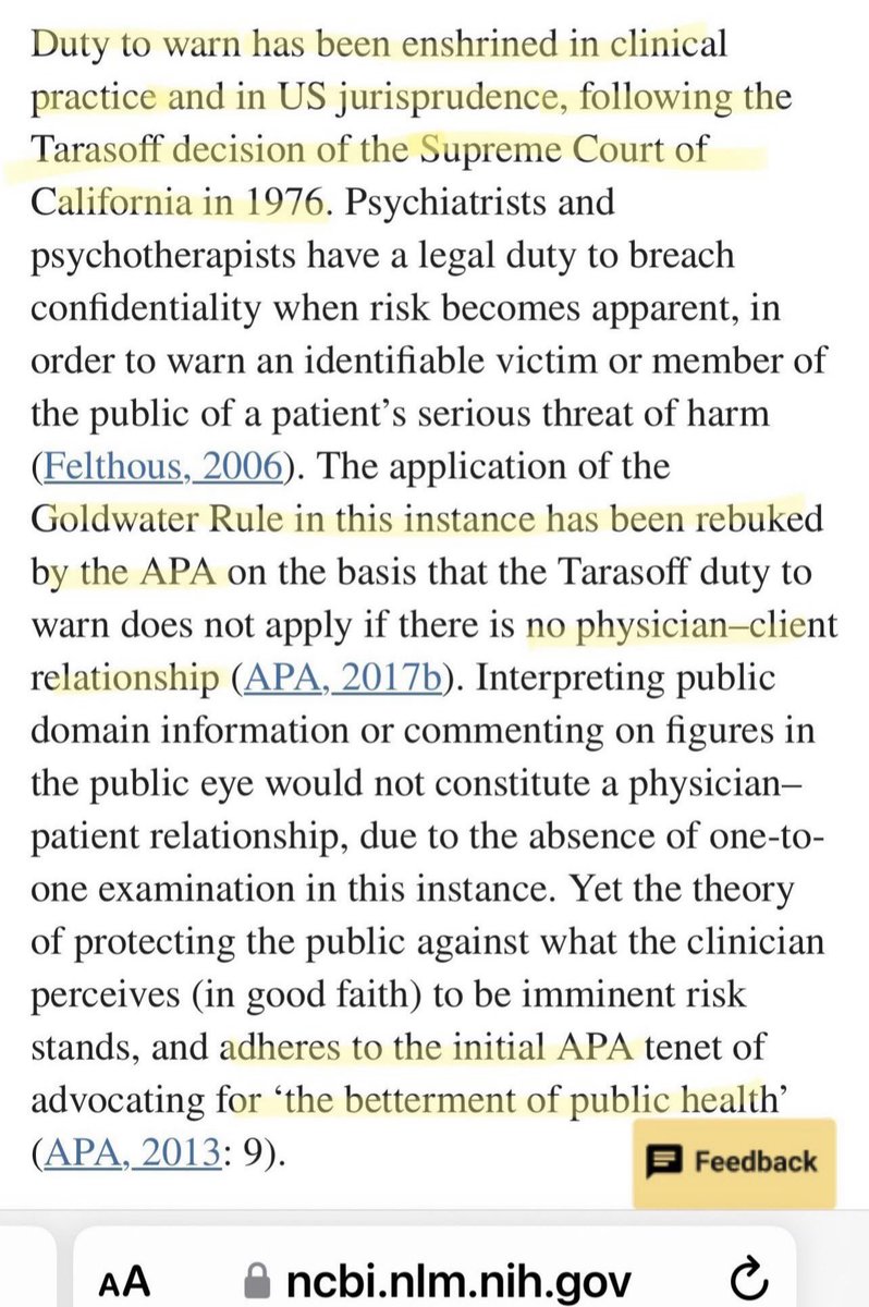 whatsrealhere's tweet image. Trump's the one hundreds of doctors warned has "cognitive decline", not Biden

They said Trump's "mental health is deteriorating dangerously"

They can, because #DutyToWarn is legal

No doctor said Biden has mental health issues

Hur's a lawyer, not doctor 
#TrumpIsUnfitForOffice