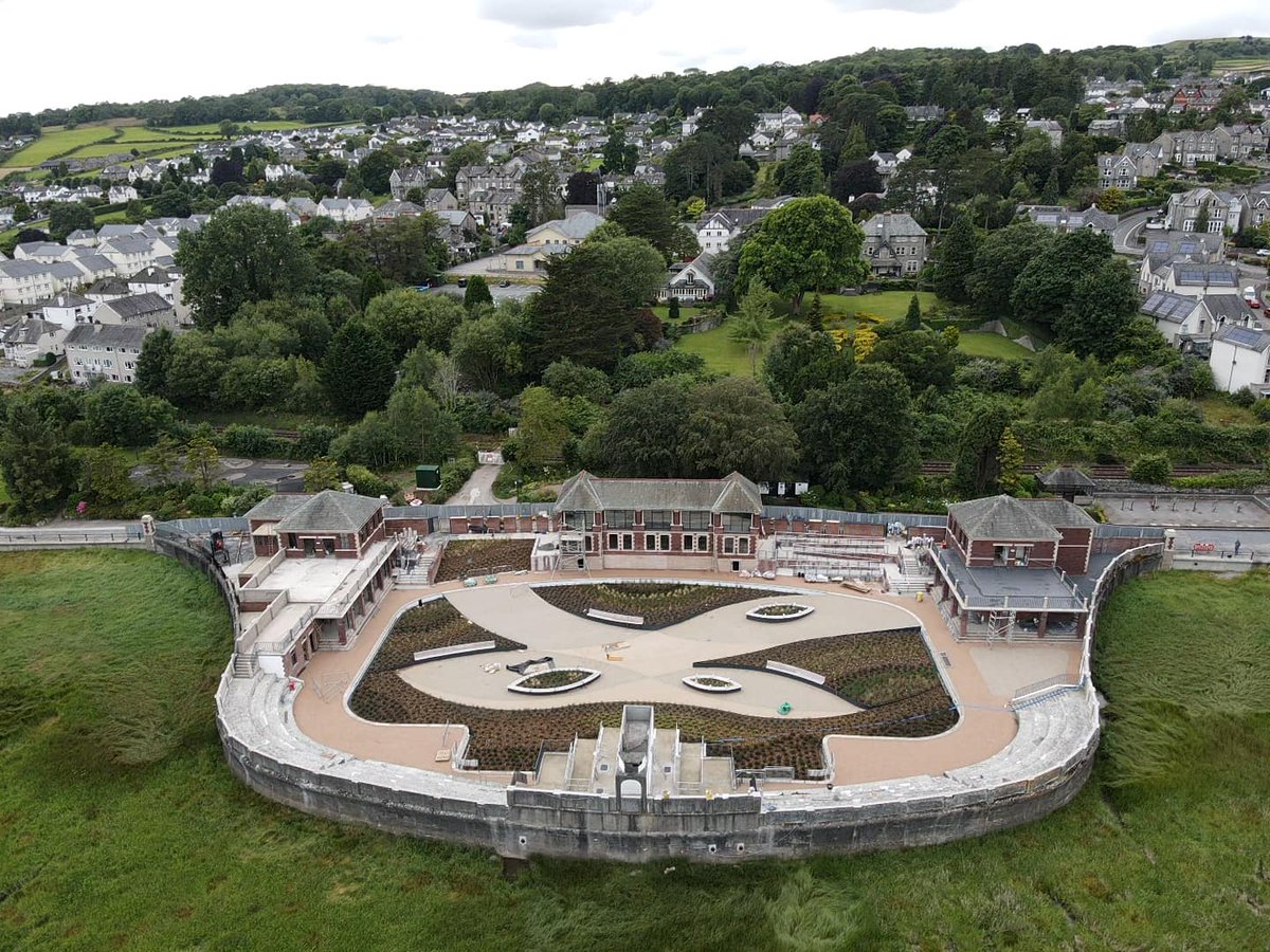 Great to see the first phase of Grange Lido renovation nearing completion. <a href="/WandFCouncil/">Westmorland and Furness Council</a> taking a pragmatic, phased approach. Phase 1 = accessible public space 🌻🌿. Phase 2 = restored pool 🏊‍♂️🏊🏊‍♀️ Looking forward to working with the <a href="/savegrangelido/">Save Grange Lido CBS</a> team to make phase 2 happen 😍
