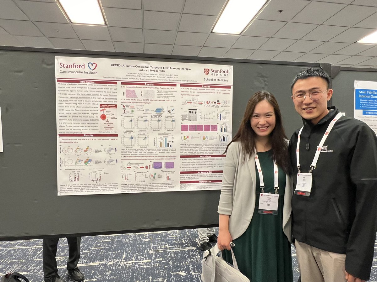 Han Zhu (@hanzhumd) on Twitter photo Proud of Dr. Yin Sun from my lab who is presenting his work taking the next step to test therapeutic targets for ICI myocarditis in a mouse tumor myocarditis model💪👌🔥 #BCVS24 <a href="/AHAMeetings/">AHAMeetings</a> <a href="/AHAScience/">AHA Science</a> <a href="/BCVSearlyCareer/">Basic Cardiovascular Sciences (BCVS) Early Career</a> Proud of Dr. Yin Sun from my lab who is presenting his work taking the next step to test therapeutic targets for ICI myocarditis in a mouse tumor myocarditis model💪👌🔥 #BCVS24 <a href="/AHAMeetings/">AHAMeetings</a> <a href="/AHAScience/">AHA Science</a> <a href="/BCVSearlyCareer/">Basic Cardiovascular Sciences (BCVS) Early Career</a>