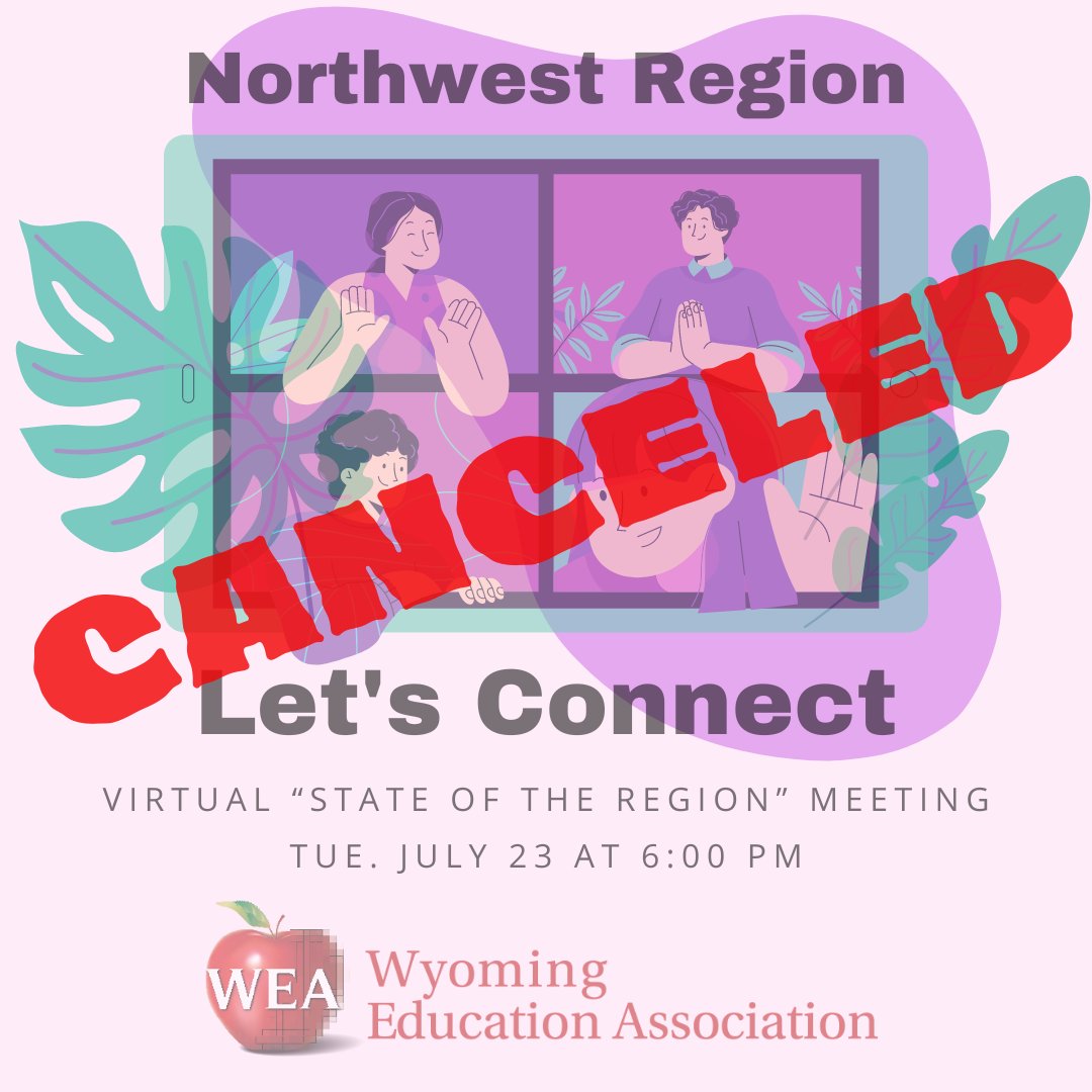 The Northwest Region Zoom originally scheduled for 6:00 pm tomorrow, July 23 has been canceled. We apologize for any inconvenience this may cause.