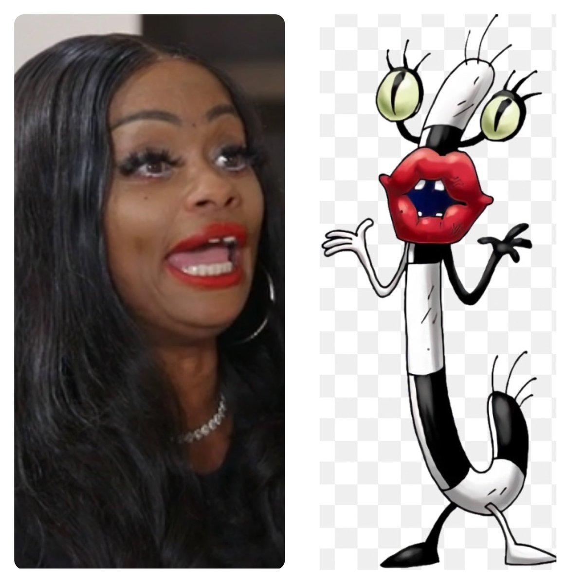 🤣🤣🤣Tokyo Toni was really giving Oblina tease. From the cartoon, Aaaah!!! Real Monsters 👹 🤣🤣🤣