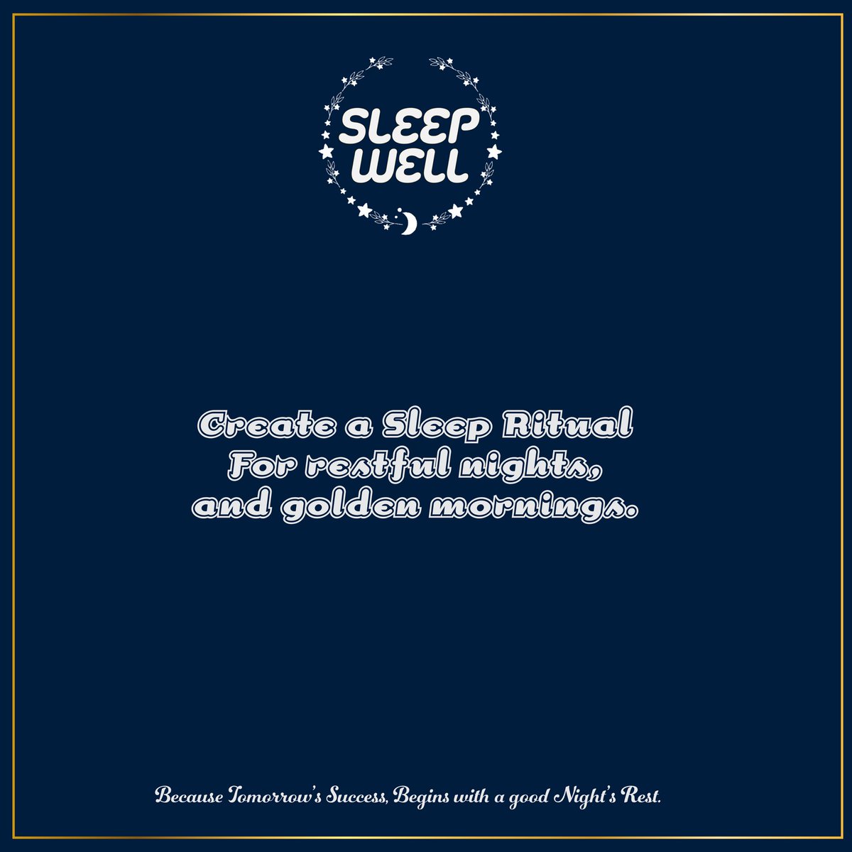 c_a_whittingham's tweet photo. Because Tomorrow’s Success begins with a Good Night’s Rest. #SleepWell #PeaceLoveYoga https://t.co/uYwfHkNFQp