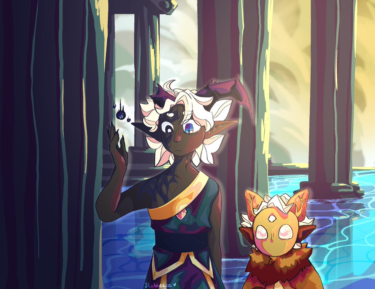 Releecz's tweet photo. I was practicing shading, and then just kept drawing. https://t.co/3o1bPYCHvK