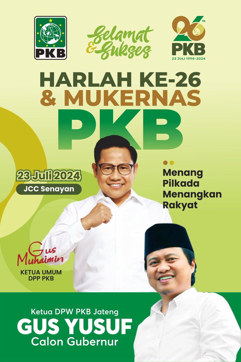 PKB_Karanganyar's tweet photo. @pkbjawatengah @yusuf_ch #harlahpkb26 #Karanganyar #JawaTengah https://t.co/Lj9OzuMMdf