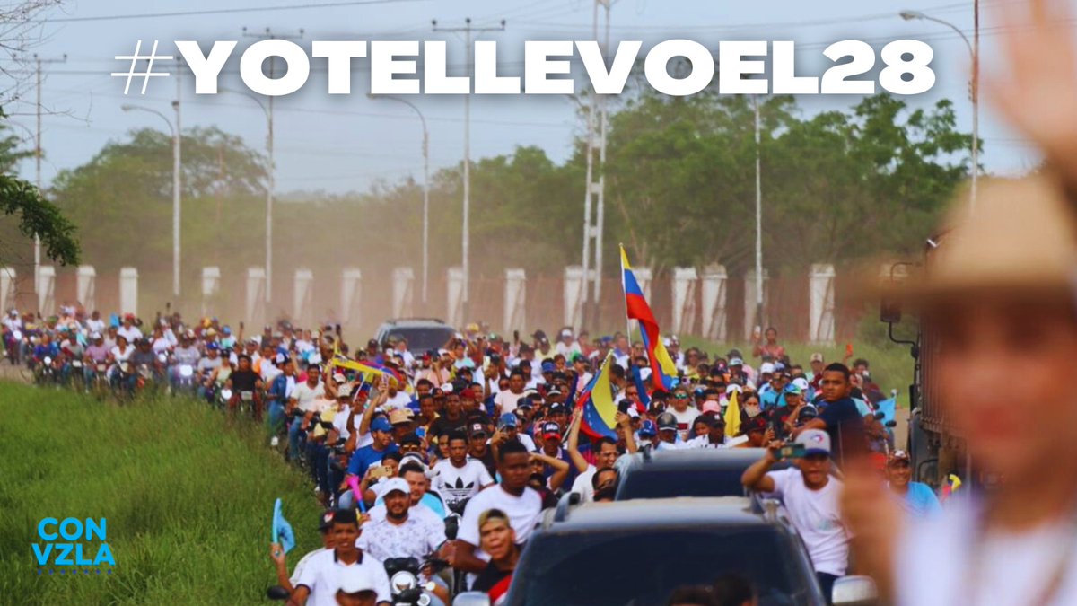 Atención, motorizados: el domingo vamos a llevar a todos los venezolanos que deseen votar por Edmundo. El cambio ya comenzó  #YoTeLlevoEl28