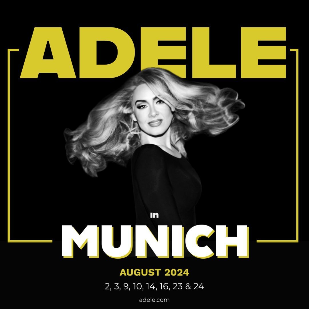 Icon <a href="/Adele/">Adele</a> headlines a massive run of shows in Munich this August.  

We've got plenty of tickets available for face value or less.  

🎟️ twckts.com/izcK