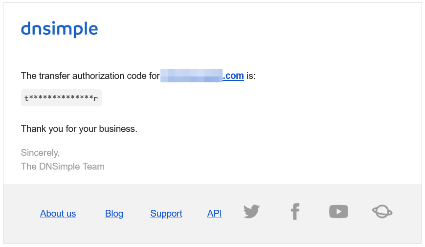 Well played, <a href="/dnsimple/">dnsimple</a>. Can't transfer out if you don't provide me with a usable transfer code.