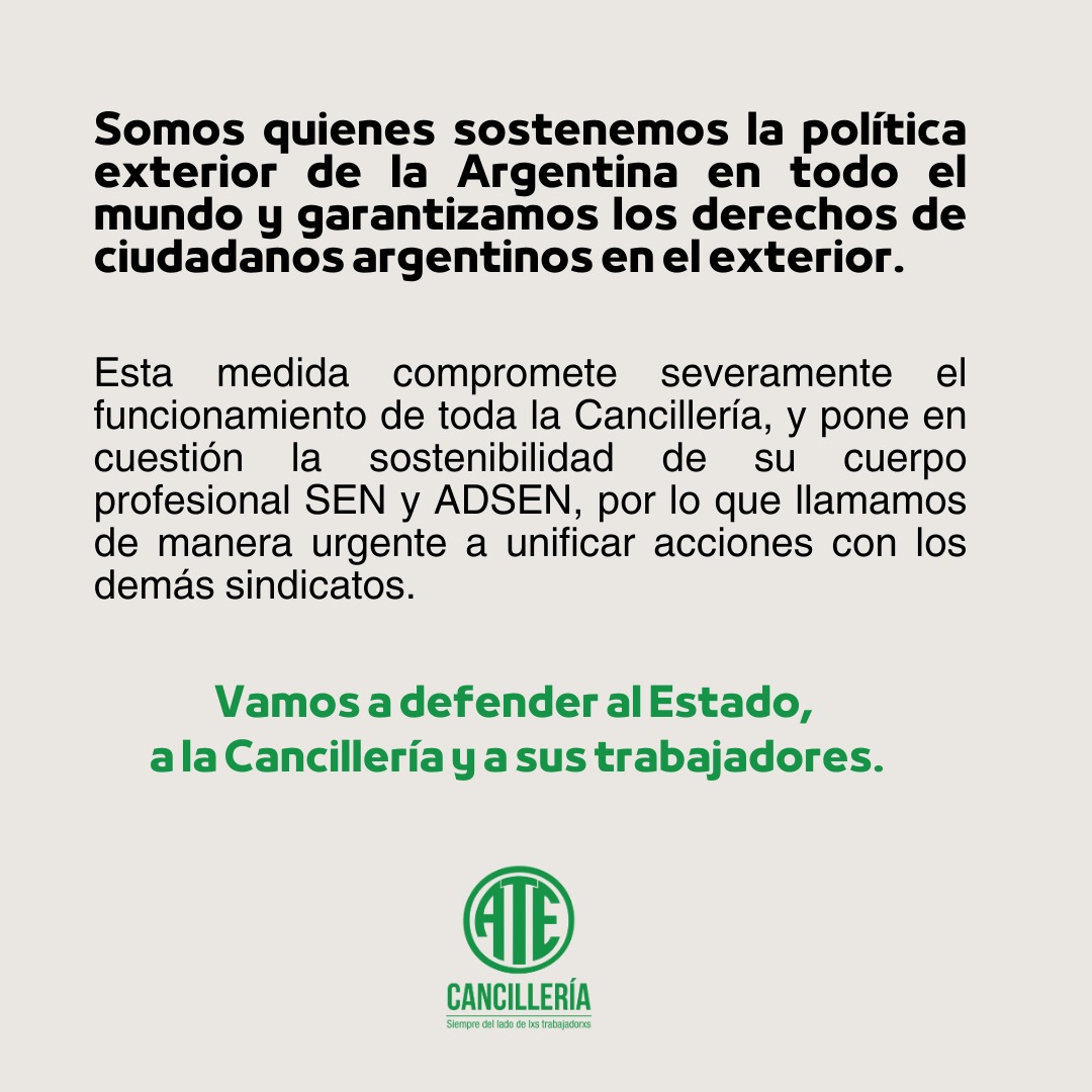 ATE Cancillería (@atecancilleria) / Posts / X