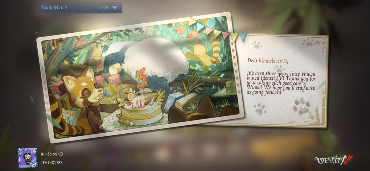 splsp_'s tweet image. I'm playing Identity V. Fancy a game?